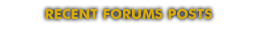 Newest Forums Posts